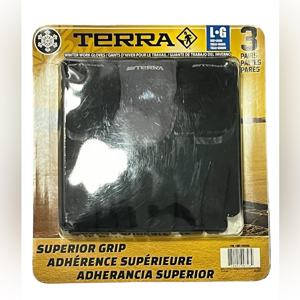 Terra superior grip winter work gloves